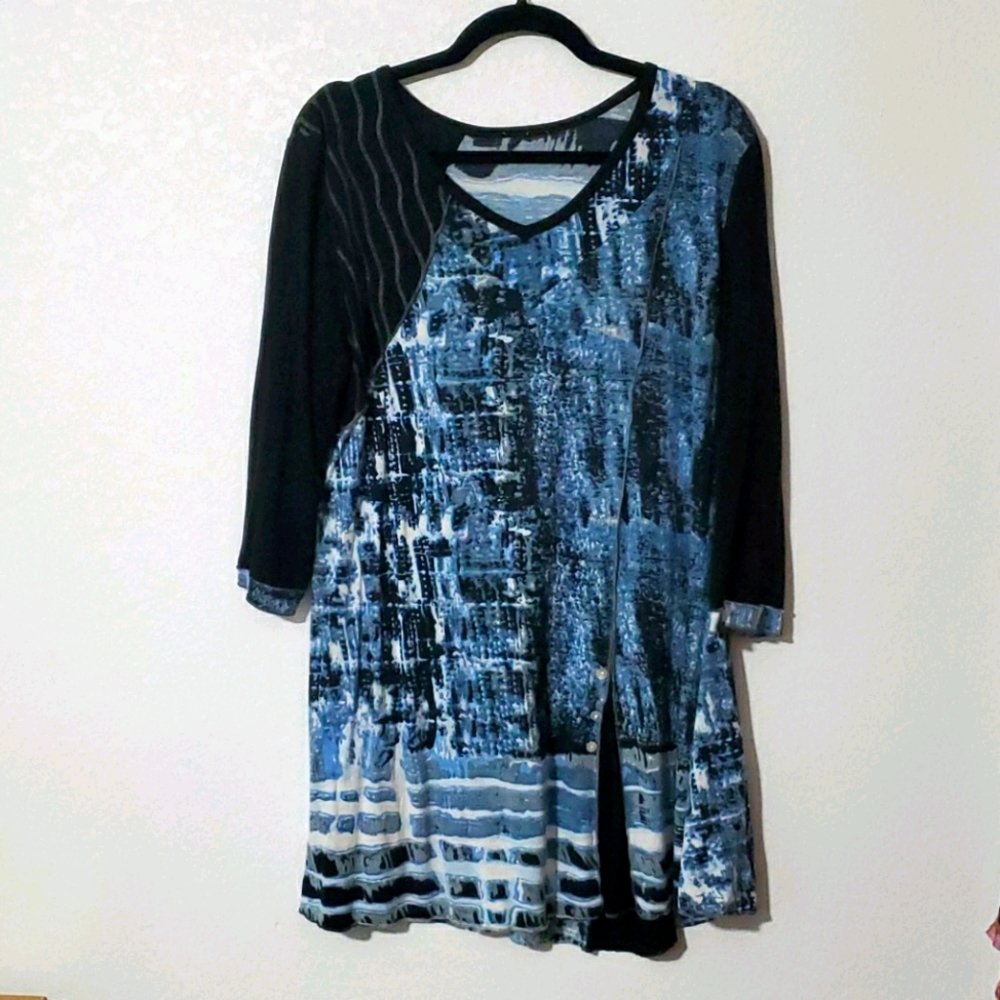 Blue water top